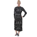 Charcoal Mandala Velvet Maxi Wrap Dress View2