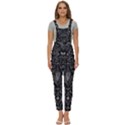 Charcoal Mandala Women s Pinafore Overalls Jumpsuit View1