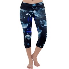 Jellyfish Capri Yoga Leggings by ElektrikAisle