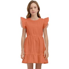 Coral Rose Kids  Winged Sleeve Dress