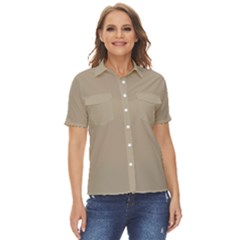 Humus Women s Short Sleeve Double Pocket Shirt