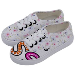 Floral-1814372 Blessed-cartoon-text-clipart-hand-drawn-colored-whimsical-special-occasion-reads-43718964 Kids  Classic Low Top Sneakers