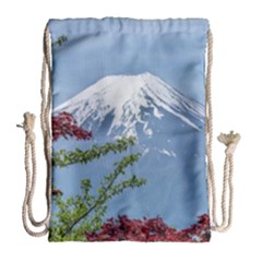 Mountain-mount-landscape-japanese Drawstring Bag (large) by Sudhe