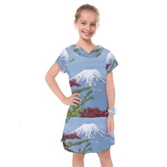 Mountain-mount-landscape-japanese Kids  Drop Waist Dress by Sudhe