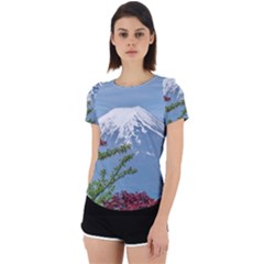 Mountain-mount-landscape-japanese Back Cut Out Sport Tee by Sudhe