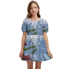 Mountain-mount-landscape-japanese Kids  Short Sleeve Dolly Dress