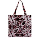 Texture Mosaic Abstract Design Zipper Grocery Tote Bag View1