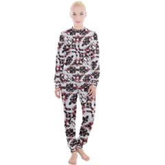 Texture Mosaic Abstract Design Women s Lounge Set