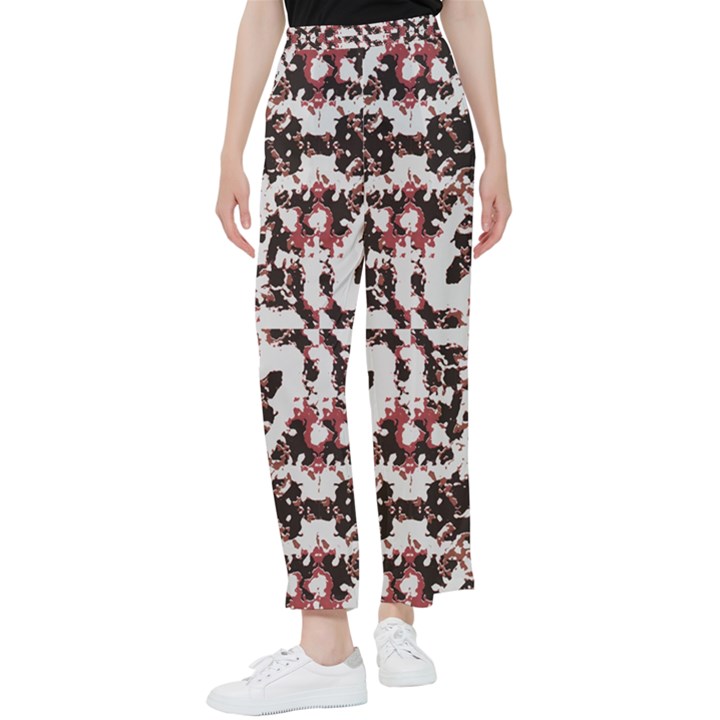 Texture Mosaic Abstract Design Women s Pants 