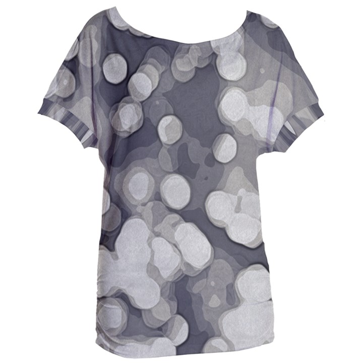 Gray circles of light Women s Oversized Tee