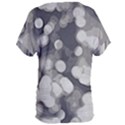 Gray circles of light Women s Oversized Tee View2