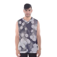 Gray Circles Of Light Men s Basketball Tank Top by DimitriosArt