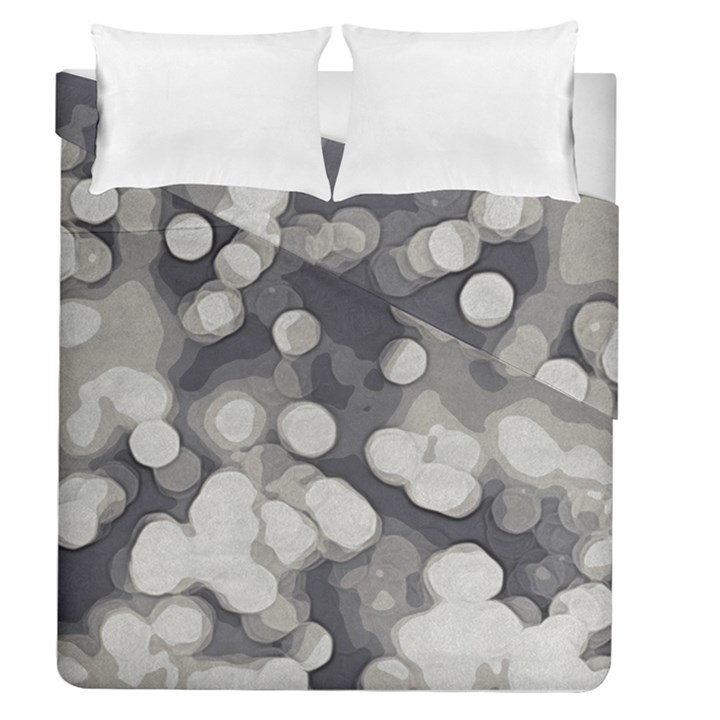 Gray circles of light Duvet Cover Double Side (Queen Size)