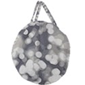 Gray circles of light Giant Round Zipper Tote View2