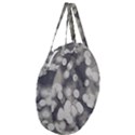 Gray circles of light Giant Round Zipper Tote View3