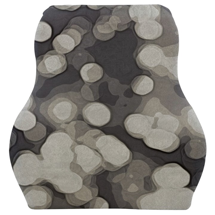 Gray circles of light Car Seat Velour Cushion 