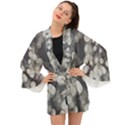 Gray circles of light Long Sleeve Kimono View1