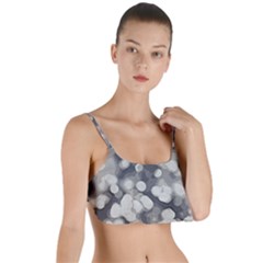 Gray Circles Of Light Layered Top Bikini Top  by DimitriosArt