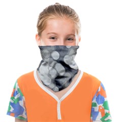 Gray Circles Of Light Face Covering Bandana (kids) by DimitriosArt