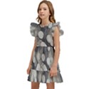 Gray circles of light Kids  Winged Sleeve Dress View2