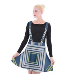 Abstract Pattern Geometric Backgrounds   Suspender Skater Skirt by Eskimos