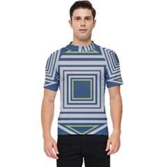 Abstract Pattern Geometric Backgrounds   Men s Short Sleeve Rash Guard by Eskimos