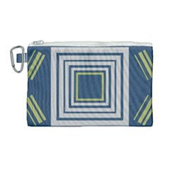 Abstract Pattern Geometric Backgrounds   Canvas Cosmetic Bag (large) by Eskimos