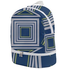 Abstract Pattern Geometric Backgrounds   Zip Bottom Backpack by Eskimos