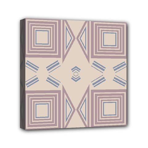 Abstract Pattern Geometric Backgrounds   Mini Canvas 6  X 6  (stretched) by Eskimos