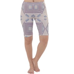 Abstract Pattern Geometric Backgrounds   Cropped Leggings  by Eskimos