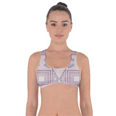 Abstract Pattern Geometric Backgrounds   Got No Strings Sports Bra by Eskimos