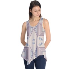 Abstract Pattern Geometric Backgrounds   Sleeveless Tunic by Eskimos