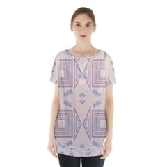 Abstract Pattern Geometric Backgrounds   Skirt Hem Sports Top by Eskimos