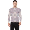 Abstract pattern geometric backgrounds   Men s Long Sleeve Rash Guard View1