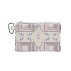 Abstract Pattern Geometric Backgrounds   Canvas Cosmetic Bag (small) by Eskimos