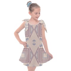 Abstract Pattern Geometric Backgrounds   Kids  Tie Up Tunic Dress by Eskimos