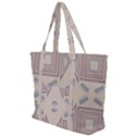 Abstract pattern geometric backgrounds   Zip Up Canvas Bag View1