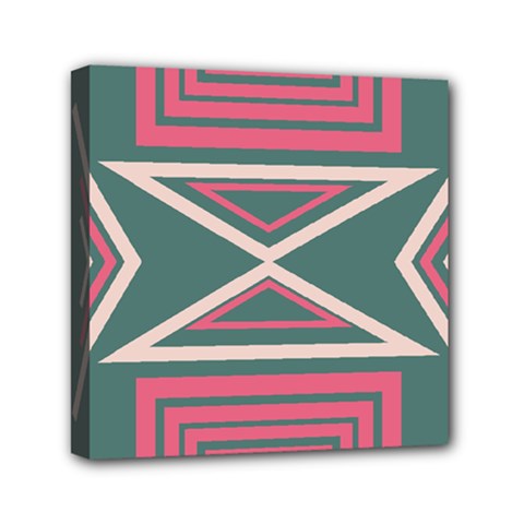 Abstract Pattern Geometric Backgrounds   Mini Canvas 6  X 6  (stretched) by Eskimos