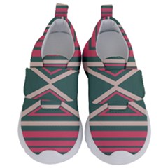 Abstract Pattern Geometric Backgrounds   Kids  Velcro No Lace Shoes by Eskimos