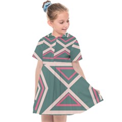 Abstract Pattern Geometric Backgrounds   Kids  Sailor Dress by Eskimos