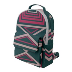 Abstract Pattern Geometric Backgrounds   Flap Pocket Backpack (large) by Eskimos