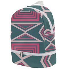 Abstract Pattern Geometric Backgrounds   Zip Bottom Backpack by Eskimos