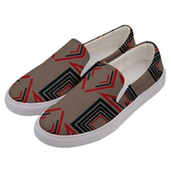 Abstract Pattern Geometric Backgrounds   Men s Canvas Slip Ons by Eskimos