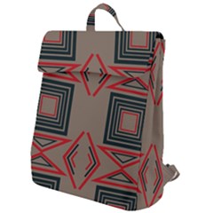 Abstract Pattern Geometric Backgrounds   Flap Top Backpack by Eskimos