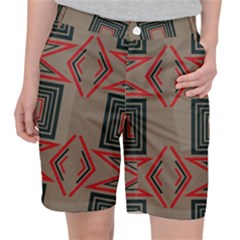 Abstract Pattern Geometric Backgrounds   Pocket Shorts by Eskimos