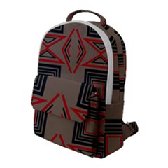 Abstract Pattern Geometric Backgrounds   Flap Pocket Backpack (large) by Eskimos