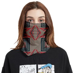 Abstract Pattern Geometric Backgrounds   Face Covering Bandana (two Sides) by Eskimos