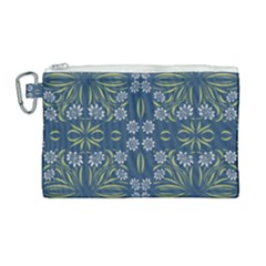 Folk Flowers Print Floral Pattern Ethnic Art Canvas Cosmetic Bag (large) by Eskimos