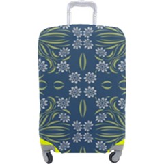 Folk Flowers Print Floral Pattern Ethnic Art Luggage Cover (large) by Eskimos