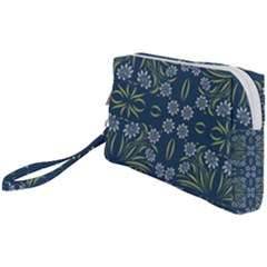 Folk Flowers Print Floral Pattern Ethnic Art Wristlet Pouch Bag (small) by Eskimos